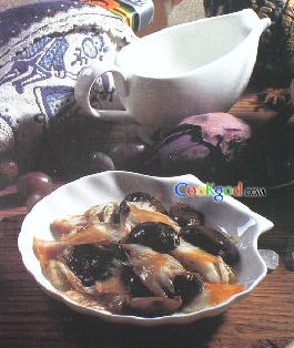 炒蘑菇白菜片